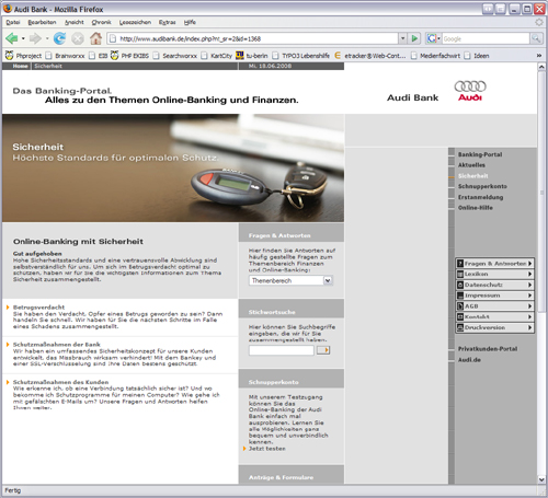 Screenshot 2 Audibank Banking-Portal
