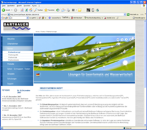 Screenshot 2 Relaunch Barthauer Software GmbH