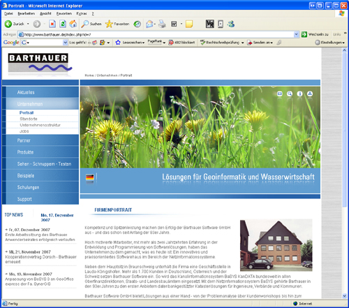 Screenshot 3 Relaunch Barthauer Software GmbH